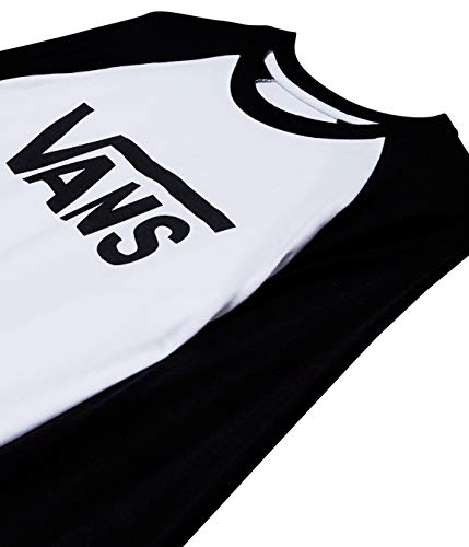 Vans Herren Classic Raglan T-Shirt, Mehrfarbig (WHITE-BLACK YB2), Large