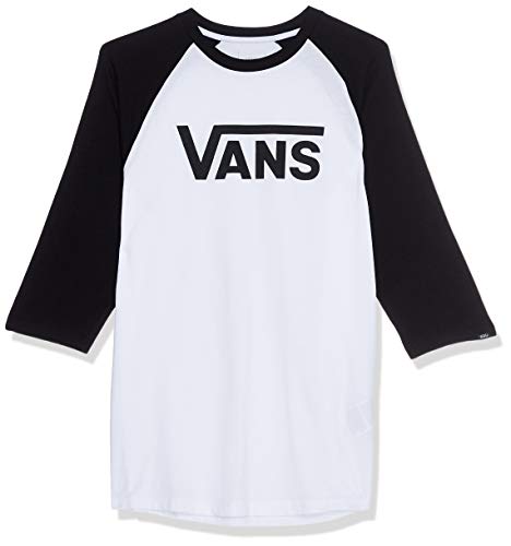 Vans Herren Classic Raglan T-Shirt, Mehrfarbig (WHITE-BLACK YB2), Large