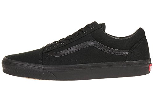 Vans Old Skool, Zapatillas de lona unisex, Negro (Black/Black Canvas), 42 EU