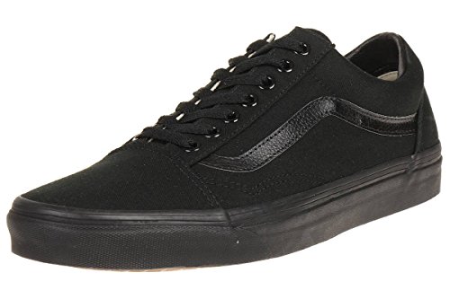 Vans Old Skool, Zapatillas de lona unisex, Negro (Black/Black Canvas), 42 EU