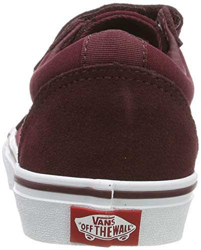 Vans Ward V-Velcro, Zapatillas de Deporte Hombre, Rojo (Suede/Canvas, Port Royale/White U1a), 39 EU