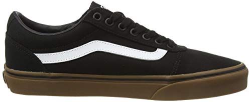 Vans Ward, Zapatilla Baja Hombre, Negro (Canvas/Black/Gum 7Hi), 40 EU