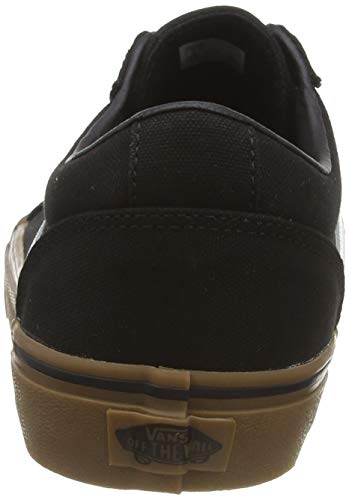 Vans Ward, Zapatilla Baja Hombre, Negro (Canvas/Black/Gum 7Hi), 40 EU