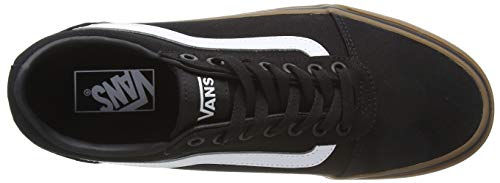 Vans Ward, Zapatilla Baja Hombre, Negro (Canvas/Black/Gum 7Hi), 40 EU