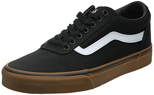 Vans Ward, Zapatilla Baja Hombre, Negro (Canvas/Black/Gum 7Hi), 40 EU