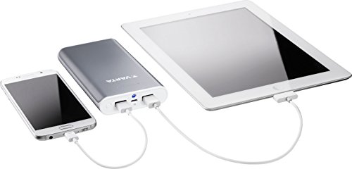 Varta Power Bank - Batería e x terna (16000 mAh, 2 Puertos USB 1.0 A y 2.4 A, indicador LED, Compatible con Smartphones, Tablets, Reproductores MP3. cá maras, etc, Incluye Cable Micro - USB de 50 cm)