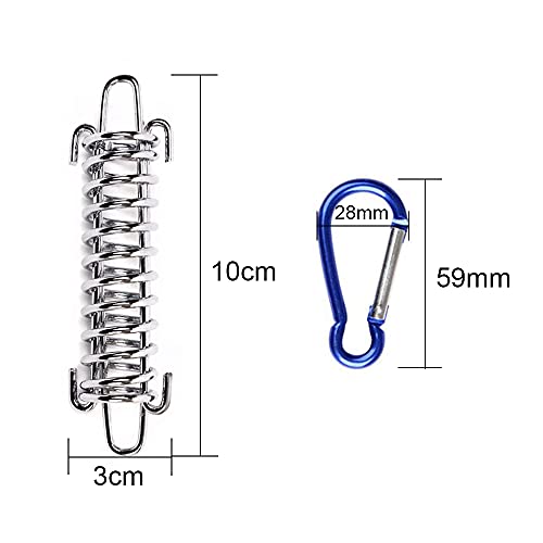 Vasemelexx Muelles Toldo Vela 8 Piezas Hebilla de Resorte para Tienda Resortes de Tensión de Tienda Resortes Tienda de Campaña Juego de Hebillas de Resorte Tensor de Resorte Accesorios para Acampar