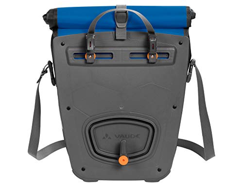 VAUDE Aqua Back – Juego de 2 bolsas para bici adaptables a la carga e impermeables, Azul, Talla única
