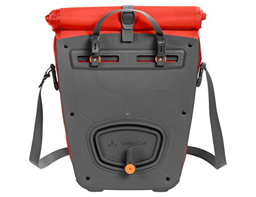 VAUDE Aqua Back – Juego de 2 bolsas para bici adaptables a la carga e impermeables, Rojo (Lava), Talla única
