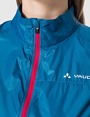 VAUDE Chaleco Air Vest III para mujer, Mujer, Chaqueta, 40807, Kingfisher/Pink, 34