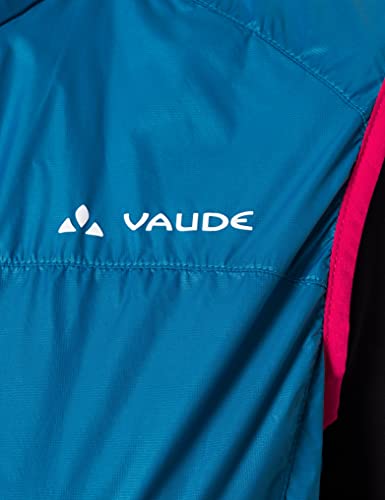 VAUDE Chaleco Air Vest III para mujer, Mujer, Chaqueta, 40807, Kingfisher/Pink, 34
