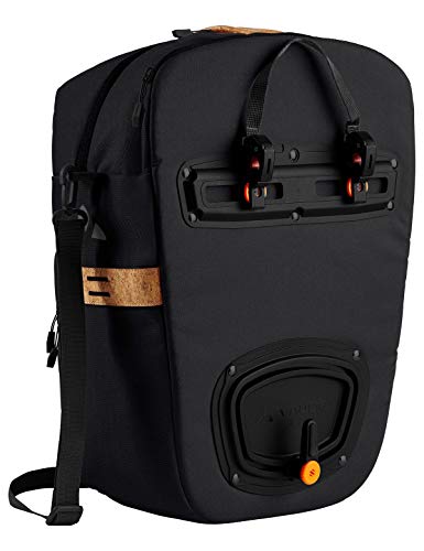 VAUDE Eback Single RT-Hinterradtaschen, Unisex Adulto, Black, One Size