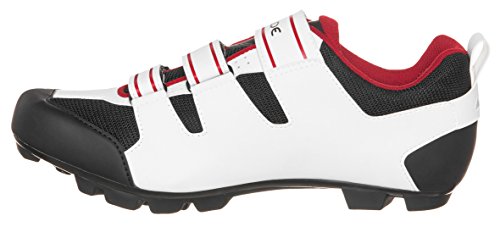 Vaude Exire Advanced RC, Zapatillas de Ciclismo de Carretera Unisex Adulto, Blanco-Weiß (White/Red 079), 47 EU