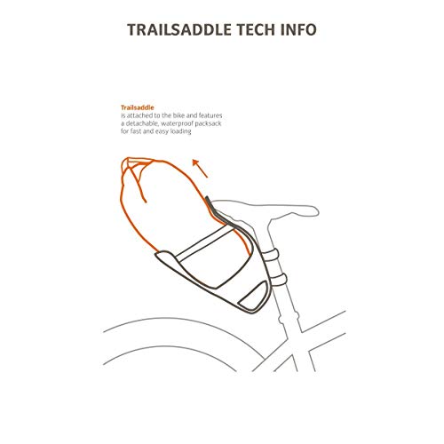 Vaude Trailsaddle Bolsa estanca, 48 cm, 12 litros, Black/Green