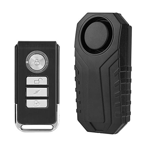 Vbestlife Alarma de Control Remoto Inalámbrico Candado de Bicicleta Alarma Cerradura de Seguridad Vehículo de Moto Sirena de Bloqueo Antirrobo Alarma