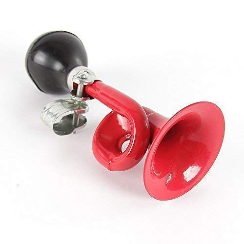 Vélo bell Cloche Sonnette vélo Klaxon pour vélo en métal (Corne-Metall2) rouge