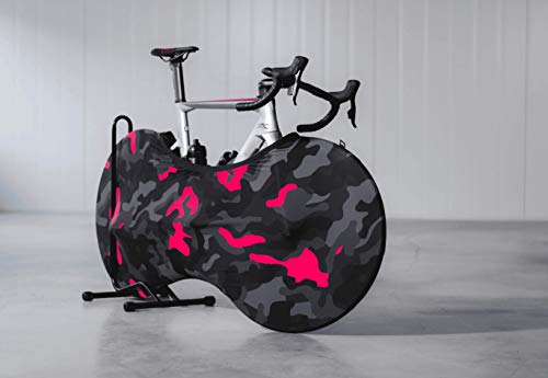 Velo Sock Camo (Black – Pink) Bike Cover, Unisex-Adult, Talla única