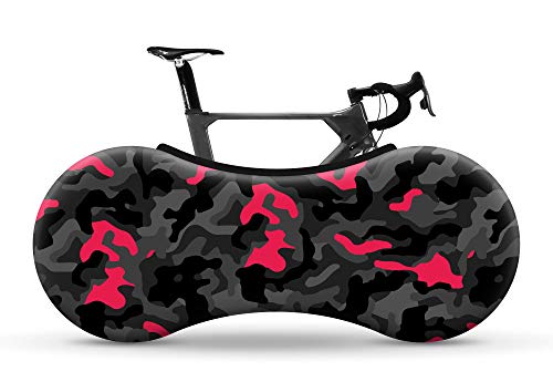 Velo Sock Camo (Black – Pink) Bike Cover, Unisex-Adult, Talla única