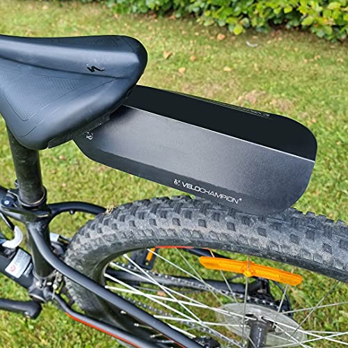 VeloChampion Guardabarros Trasero de Bicicleta de montaña/Bicicleta de cercanías Fender. Resistente al Agua y lo Protege de Salpicaduras de Agua y Barro. (amaño de Camino y cercanías (Medio))