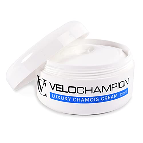 VeloChampion Luxury Crema de Gamuza Anti-Rozaduras 150ml. para Ciclistas y Corredores. Evita Las Rozaduras y Las molestias. (150 ml, Sin Mentol)