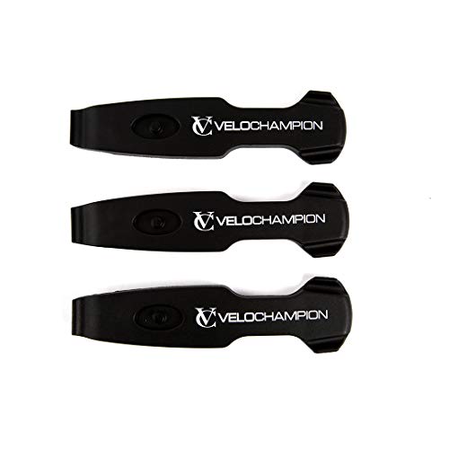 VeloChampion Palancas de Rueda Bicicleta Nailon con Ganchos para Radios Paquete de 3