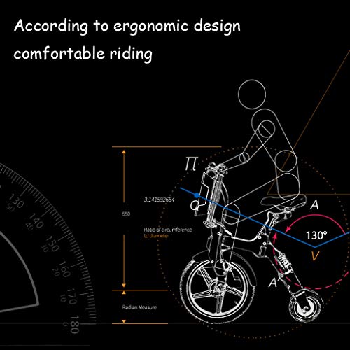 Vélos électriques Lxn Plegable Adulto, Batería Desmontable para Patinete Eléctrico Portátil de Aleación de Aluminio Batería de Litio de 36 V 250 W