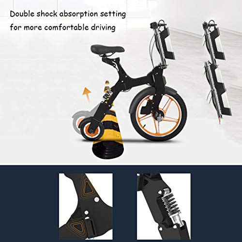 Vélos électriques Lxn Plegable Adulto, Batería Desmontable para Patinete Eléctrico Portátil de Aleación de Aluminio Batería de Litio de 36 V 250 W