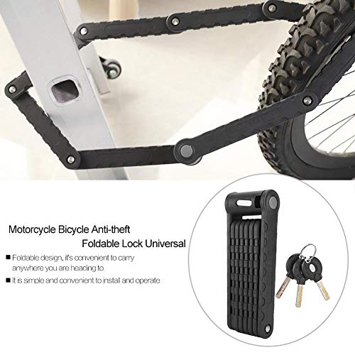 Venta loca Cerradura antirrobo, Cerradura de Seguridad Plegable Cerradura de Cadena Universal para Bicicleta de Motocicleta