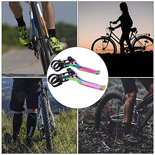 Venta Loca Palanca de Freno, Palanca de Freno en V, Accesorio de Ciclismo Ultraligero para Bicicleta de Carretera Plegable(Electroplating Color)