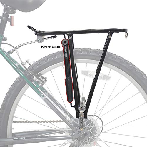 Ventura Screw On ll - Soporte trasero para bicicleta (aluminio; ajustable para tamaños 24/26/28"), color negro