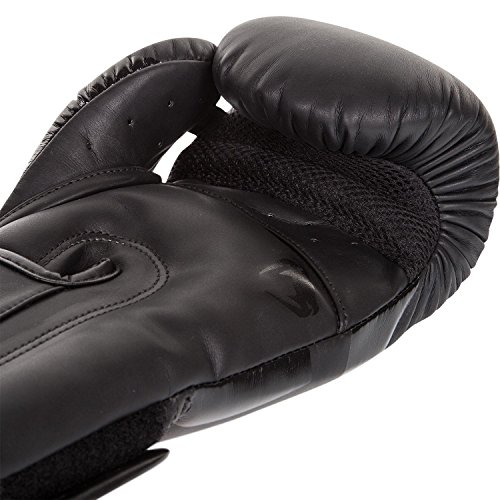 Venum Elite Guantes de Boxeo, Unisex Adulto, Negro Matte/Negro, 14 oz