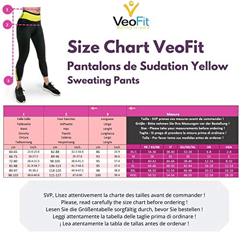 VeoFit Pantalón de Sudoración Adelgazante Talla S : Tonifica y Elimina el Exceso de Agua para una Piel más Tersa y una Figura más Estilizada. OFRECIDOS: Funda + Guía Fitness