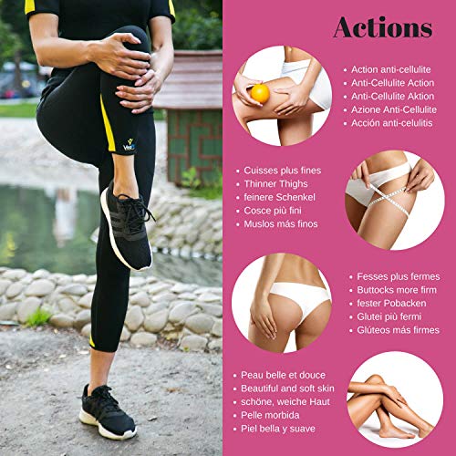 VeoFit Pantalón de Sudoración Adelgazante Talla S : Tonifica y Elimina el Exceso de Agua para una Piel más Tersa y una Figura más Estilizada. OFRECIDOS: Funda + Guía Fitness