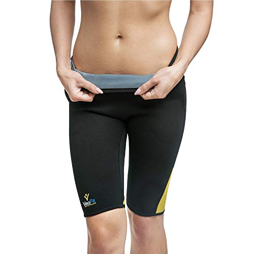 VeoFit Short de Sudoración Adelgazante Talla XXXL – Objetivo Vientre Llano, Muslos Delgados y Nalgas Tonificadas - OFRECIDOS: Funda + Guía per Ponerse en Forma con Programa Fitness y Nutrición