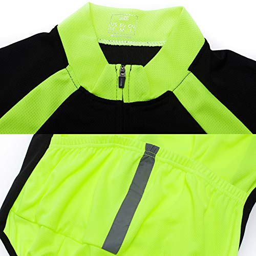 Verano Maillot Ciclismo Hombre Camiseta Ciclismo Manga Larga,Ultralight Transpirable MTB Camisa,Camiseta Ciclismo MTB,para Deportes y al Aire Libre Ropa Bicicleta(Size:L,Color:Rojo)