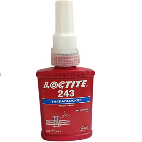 Véritable Henkel Loctite 243 x 50 ml Force moyenne Huile Tolérant Frein filet Bleu Température de fonctionnement – 55 °C à + 150 °C