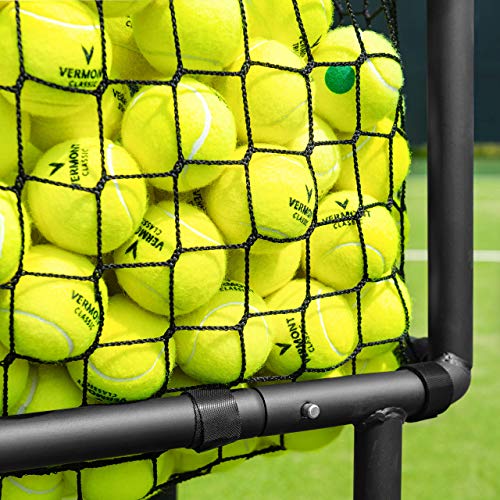 Vermont Carro Portapelotas de Tenis/Pádel/Béisbol – Carrito de Acero con Capacidad de 300 Pelotas | Ideal para Entrenadores Deportivos | Almacenamiento Eficiente de Pelotas