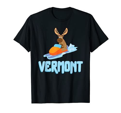 Vermont Moose - Trineo de nieve para motoristas Camiseta