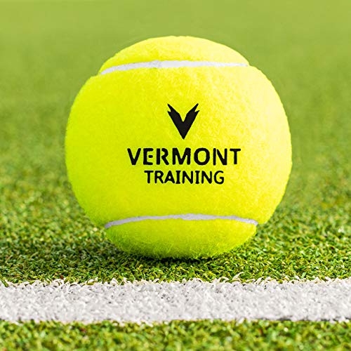 Vermont Pelotas de Tenis para Entrenamientos | Pelotas Sin Presión (Cubo de 60 Pelotas)