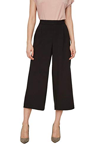 Vero Moda VMCOCO HW Culotte Pants Noos Pantaln, Negro (Black Black), XL para Mujer