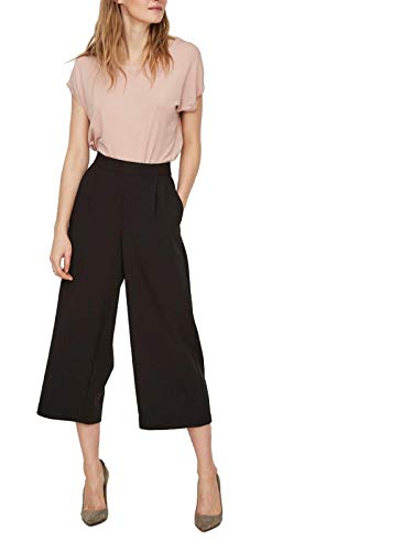 Vero Moda VMCOCO HW Culotte Pants Noos Pantaln, Negro (Black Black), XL para Mujer