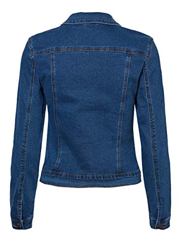 Vero Moda Vmhot SOYA LS Jacket Mix Noos Chaqueta, Azul (Medium Blue Denim Medium Blue Denim), 40 (Talla del Fabricante: Medium) para Mujer