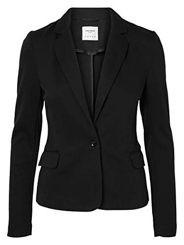 Vero Moda Vmjulia LS Blazer Dnm Noos Chaqueta, Negro (Black), 40 EU para Mujer