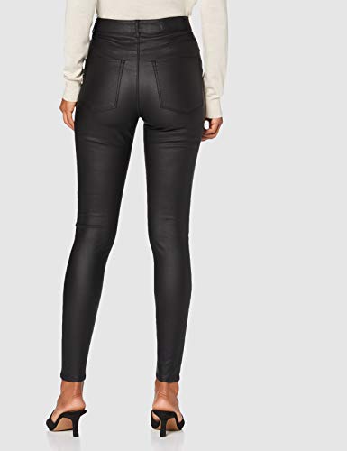 Vero Moda Vmloa HR Skinny S Coated Pant Ga Noos Pantalones, Negro (Black), XL para Mujer