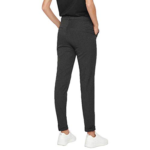 Vero Moda Vmmaya Mr Loose Solid Pant Noos Pantalones, Gris (Dark Grey Melange Dark Grey Melange), 34/ L30 (Talla del Fabricante: X-Small) para Mujer