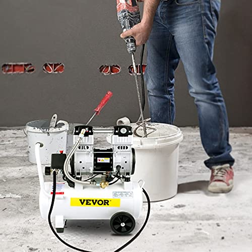 VEVR Compresor de Aire 1500 W 220 V Compresor Silencioso con Tanque 18 L Compresor de Aire sin Aceite 8 Bar/115 PSI Compresor de Aire 220 L/min Portátil 1440 RPM 7,9 CFM para Herramienta Neumática