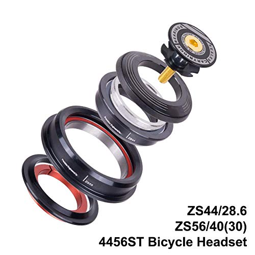 VGBEY Juego Dirección Bicicleta, 4456St Ciclismo Cónico Recto Tenedor Delantero En Bicicleta Top Cap Expander para Mountain Road Bike