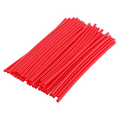 VGEBY 36Pcs Spoke Skins Cubierta del Radio de la Rueda para Motocross, Bicis de de la Suciedad -10 Colores(Color: Rojo )