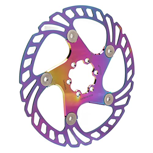 VGEBY Rotor de Freno de Disco de Bicicleta, Rotor de Freno de Disco Flotante de Bicicleta con 6 Pernos para Accesorios de Bicicleta de Montaña de Carretera(El 180MM)