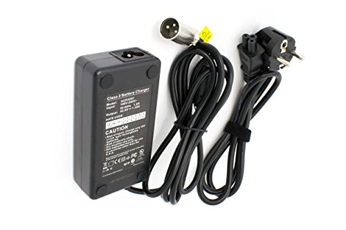 vhbw 220V Fuente de alimentación Cargador Cable de Carga 60W para e-Bike, Pedelec, Bicicleta eléctrica Mifa, Rex, Prophete, Aldi, Lidl como HP1202L3.